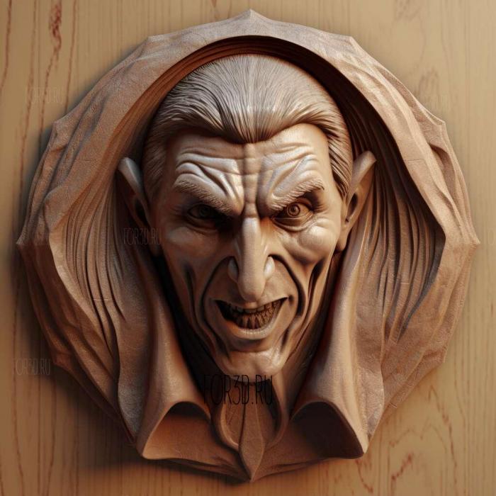 Count Dracula Dracula Bela ugosi 3 stl model for CNC