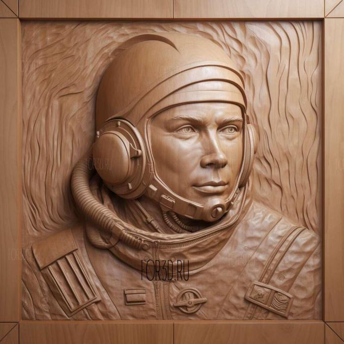 Gagarin in Russia 4 stl model for CNC