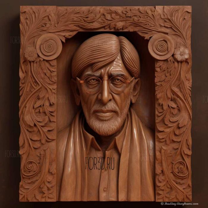 Amitabh Bachchan 3 stl model for CNC