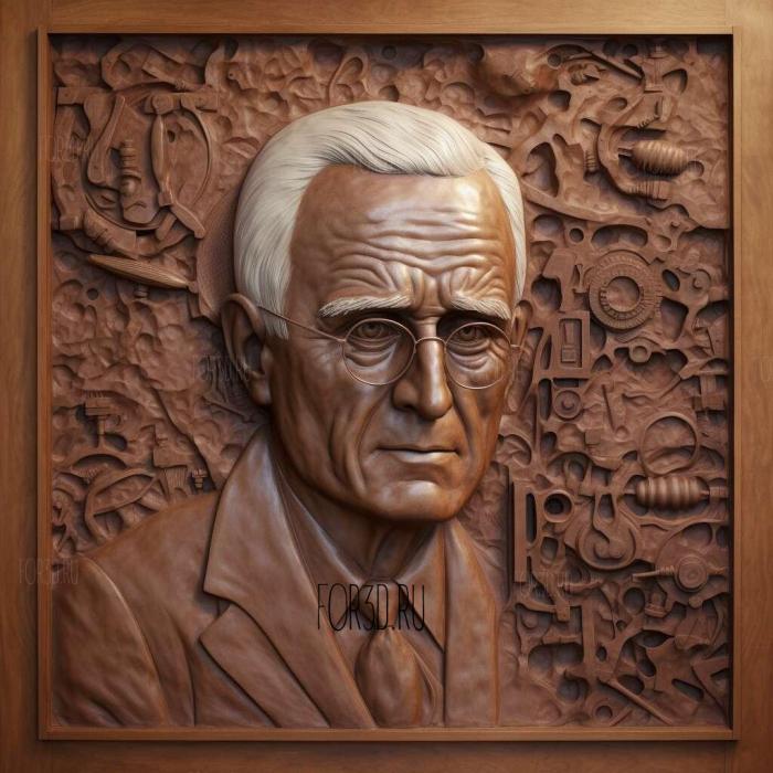 Alexander Fleming bacteriologist 1 stl model for CNC