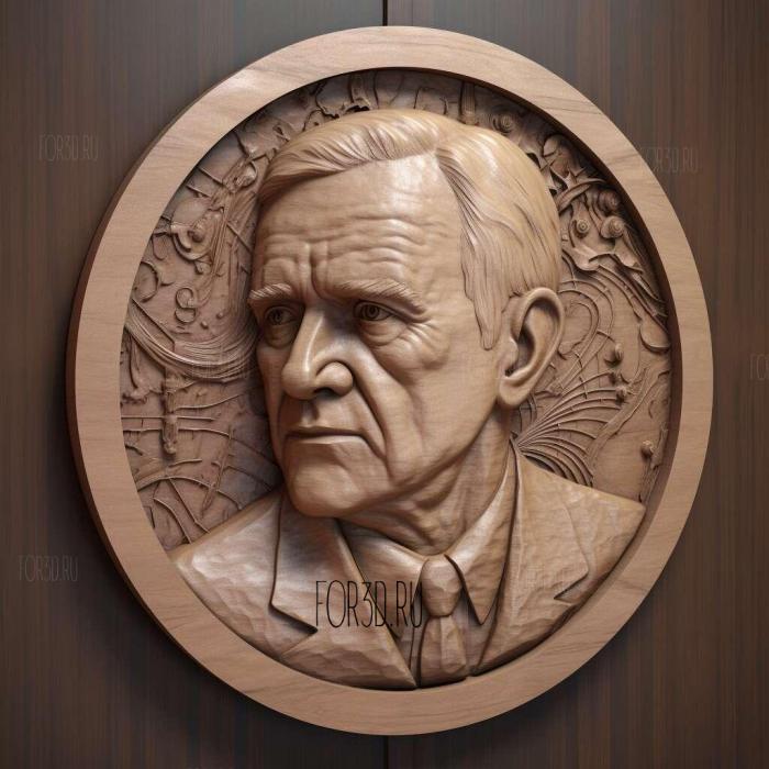 Alexander Fleming bacteriologist 3 stl model for CNC