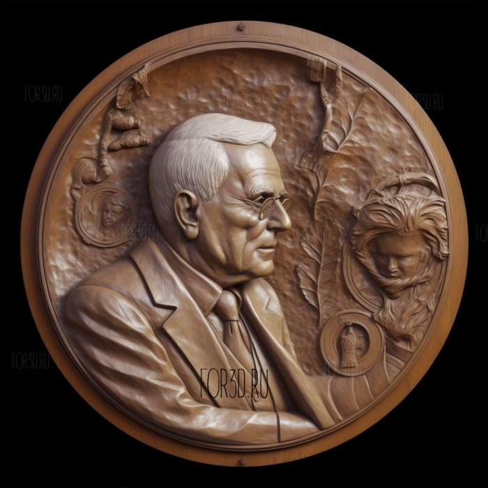 Alexander Fleming bacteriologist 4 stl model for CNC