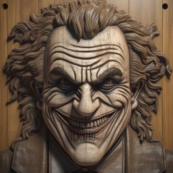 Joker Heath Ledger 1 stl model for CNC