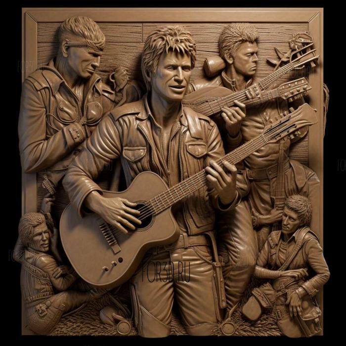 BON JOVI UNPLUGGED 2 stl model for CNC