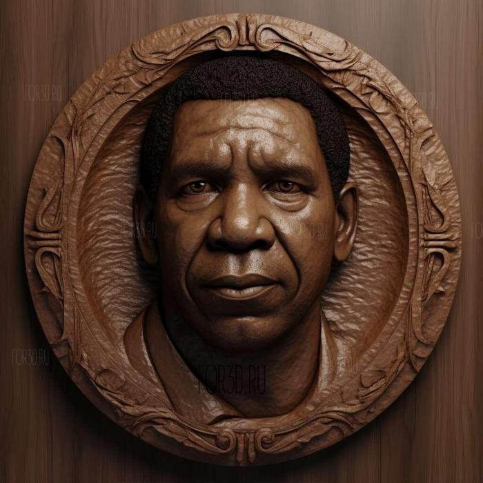 Denzel Washington 1 stl model for CNC