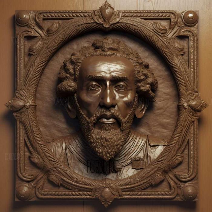 Emperor Haile Selassie 1 stl model for CNC