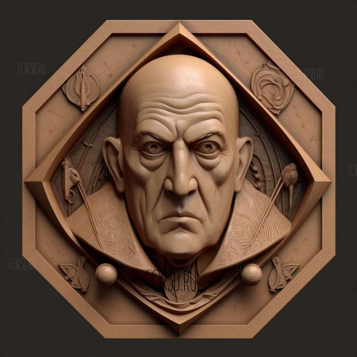 st aleister crowley 1 stl model for CNC