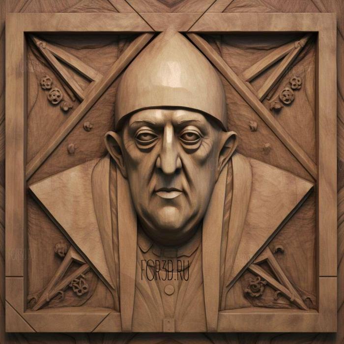 st aleister crowley 4 stl model for CNC