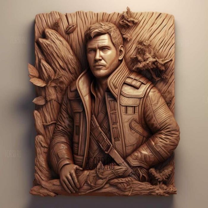 Star Lord Chris Pratt 1 stl model for CNC