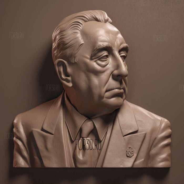 Louis BMayer Hollywood mogul 1 stl model for CNC