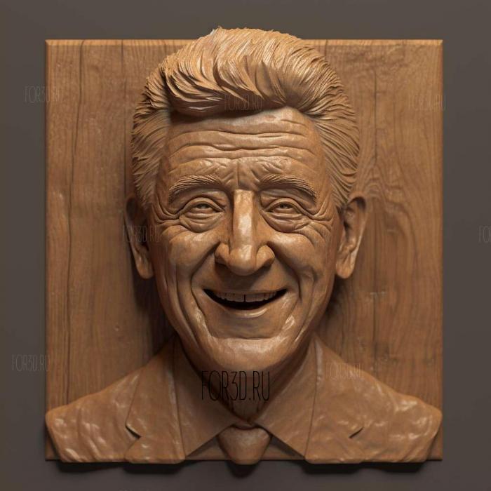 Bill Clinton caricature Animated 3 stl model for CNC