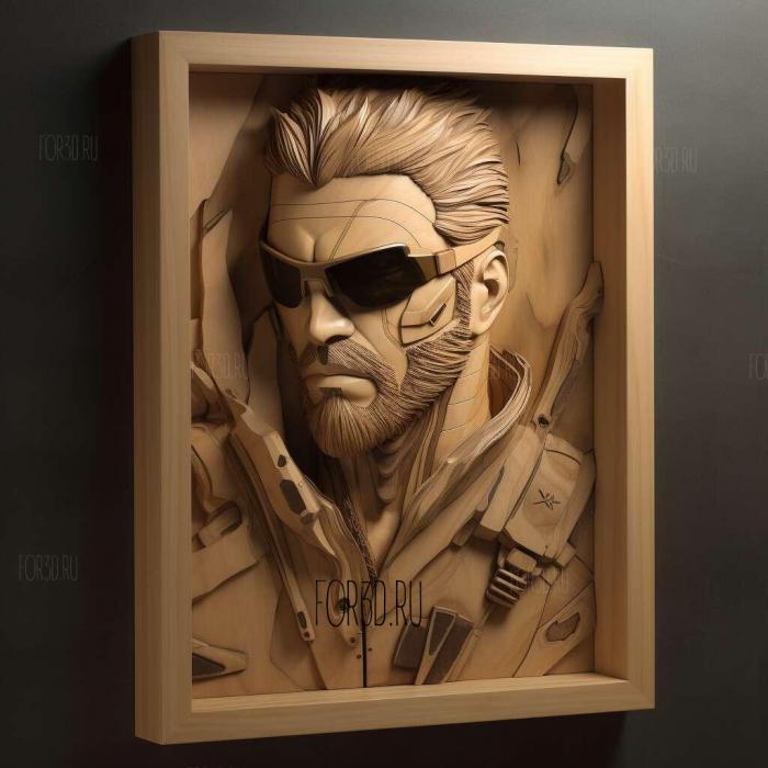 Adam Jensen Deus Ex Human evolution 4 3d stl модель для ЧПУ