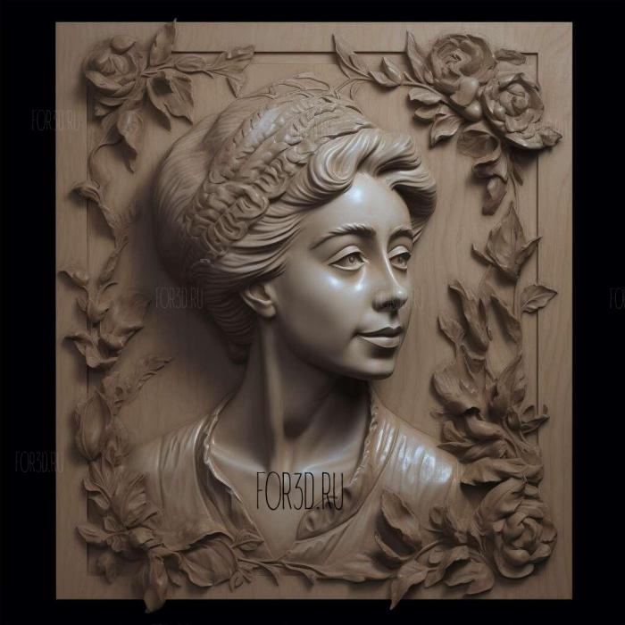 Dame Elizabeth Rosemond Taylor 2 stl model for CNC