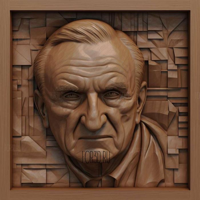 Oskar Schindler Schindlers ist iam Neeson 3 stl model for CNC