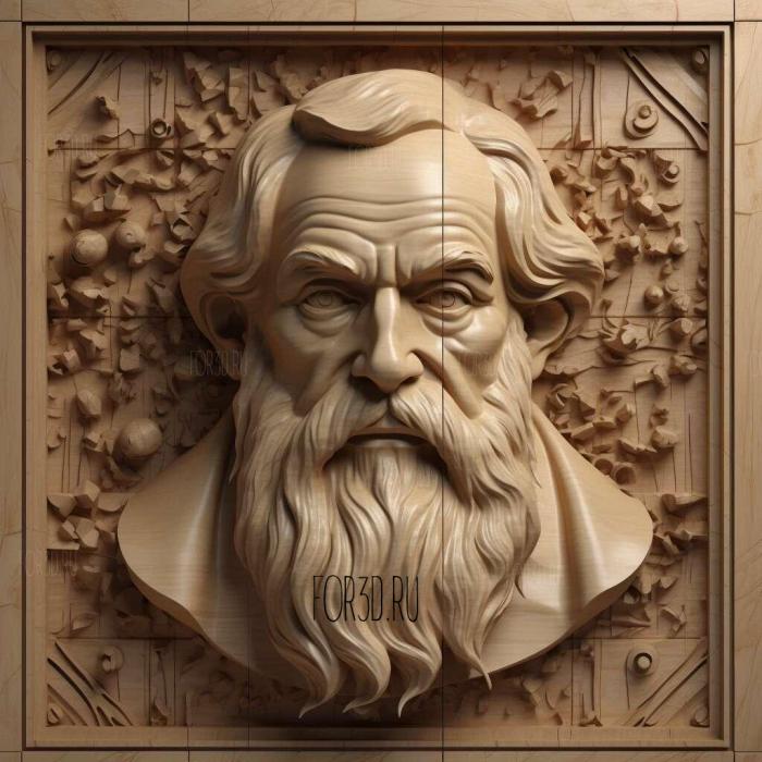 Dmitry Ivanovich Mendeleev 1 stl model for CNC