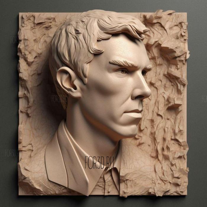 Benedict Cumberbatch 1 stl model for CNC