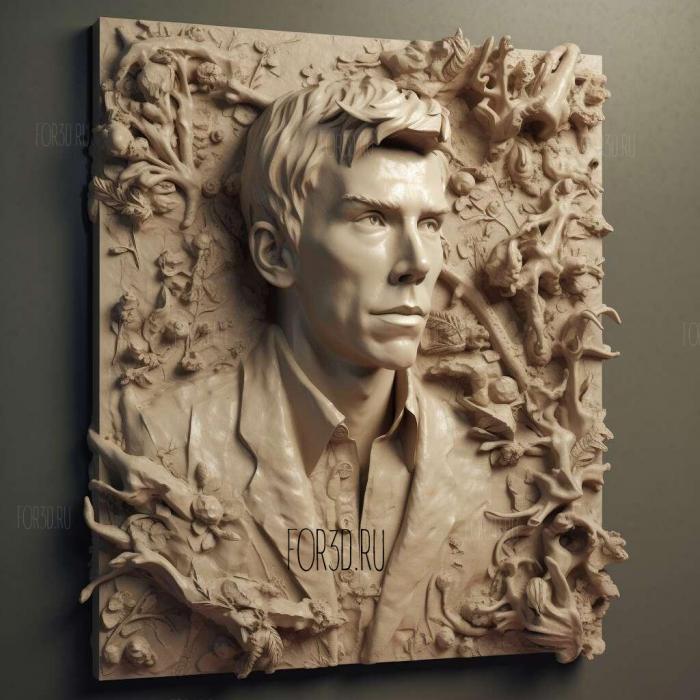 Benedict Cumberbatch 3 stl model for CNC