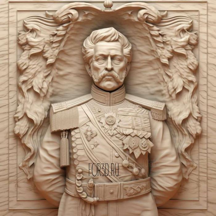 King Friedrich Wilhelm I Memorial 2 stl model for CNC