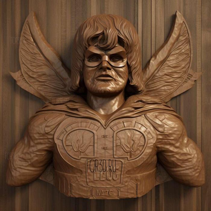 Jack Black as Nacho Libre 3 stl model for CNC