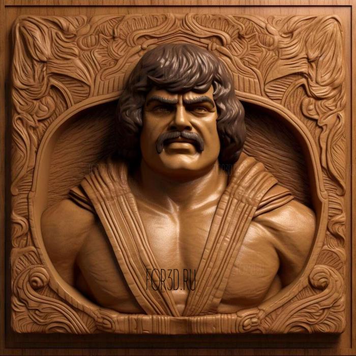 Jack Black as Nacho Libre 4 stl model for CNC