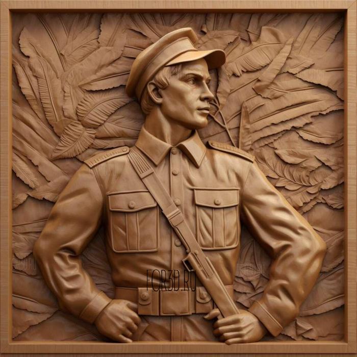 Soviet Soldier Monument 2 stl model for CNC