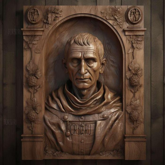 Gaius Julius Caesar 1 stl model for CNC