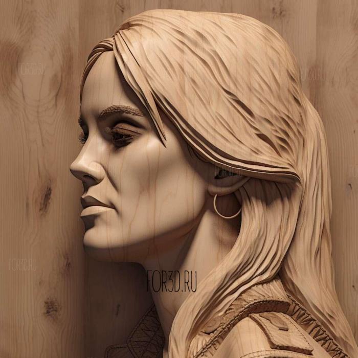 Carrie Underwood 2 stl model for CNC