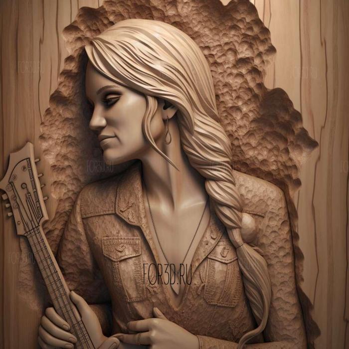 Carrie Underwood 4 stl model for CNC