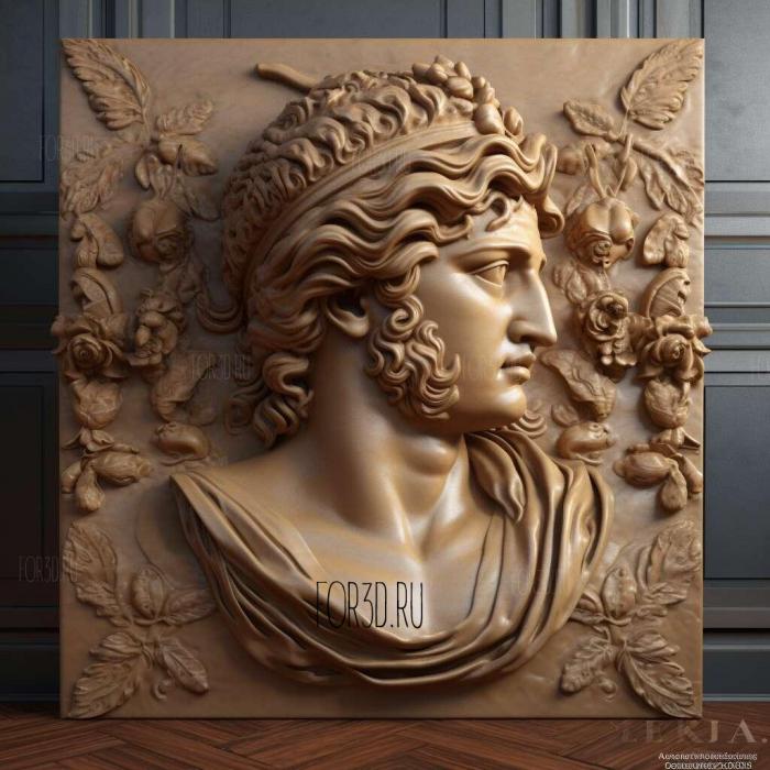 Alexander the Great 4 stl model for CNC