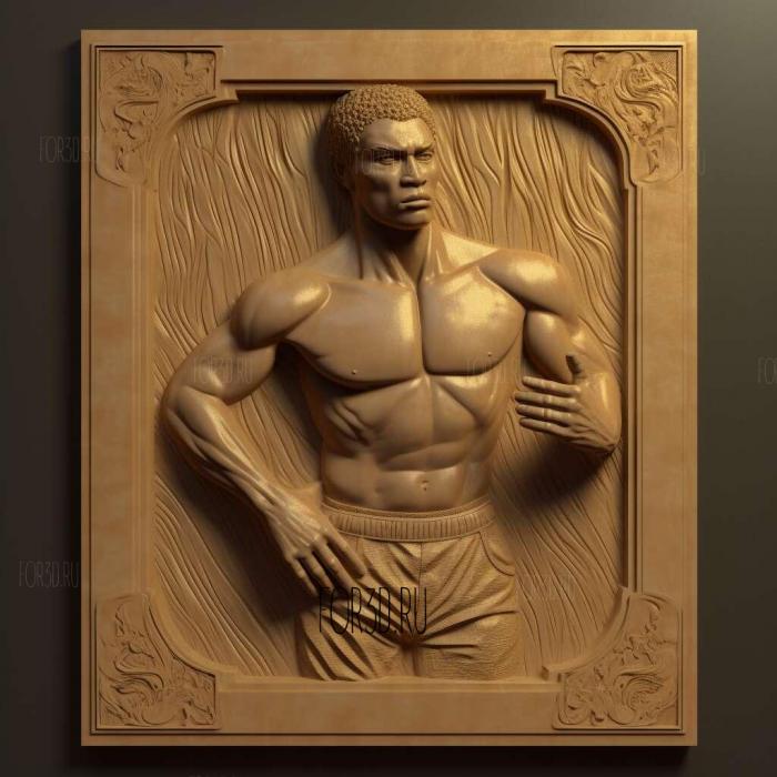 Muhammad Ali heavyweight boxing champion 3 stl model for CNC