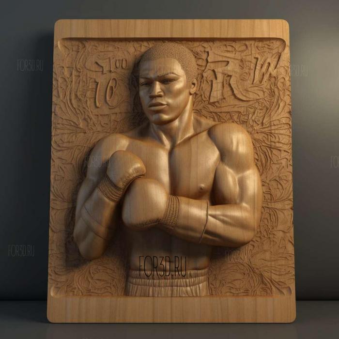 Muhammad Ali heavyweight boxing champion 4 stl model for CNC