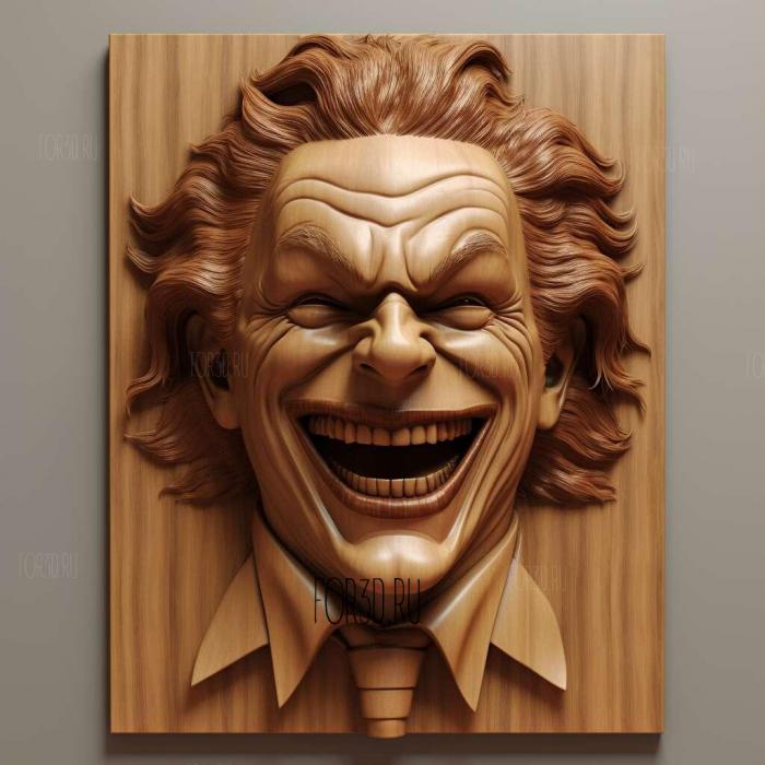 Joker Heath Ledger 1 stl model for CNC