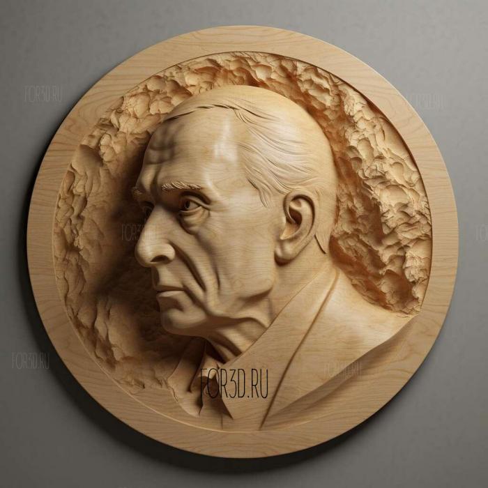 Vladimir Putin President 1 stl model for CNC