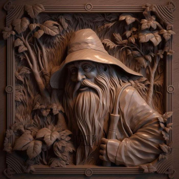 Tom Bombadil The Lord of the Rings 1 stl model for CNC