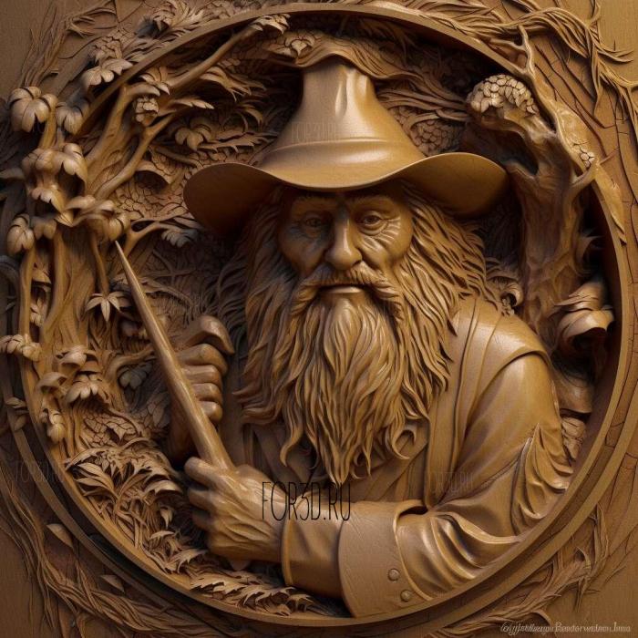 Tom Bombadil The Lord of the Rings 2 stl model for CNC