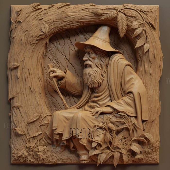 Tom Bombadil The Lord of the Rings 4 stl model for CNC