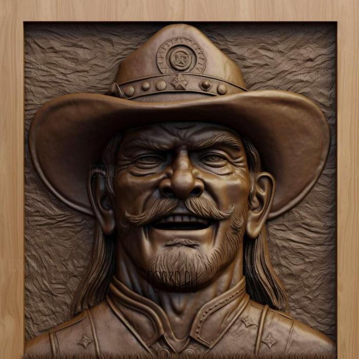 Lemmy Kilmister motorhead 2 stl model for CNC