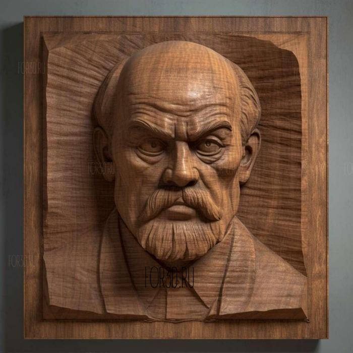 Vladimir Ilyich Lenin 1 stl model for CNC