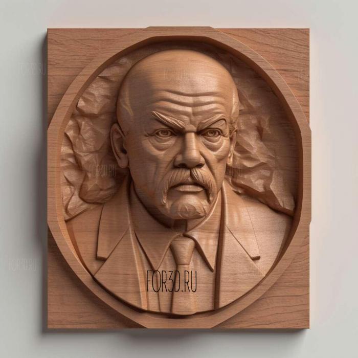 Vladimir Ilyich Lenin 2 stl model for CNC