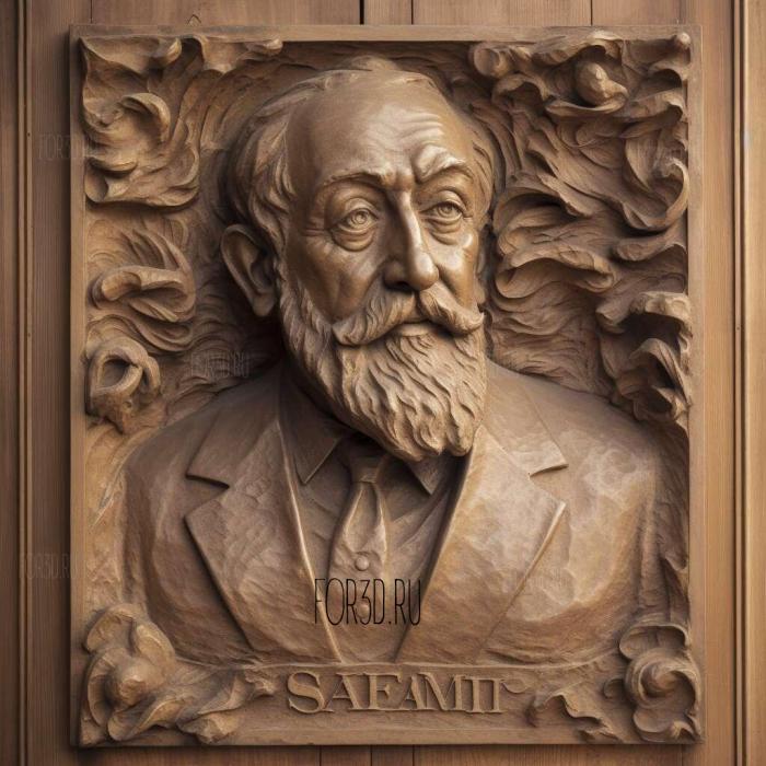 Camille Saint Saens 2 stl model for CNC