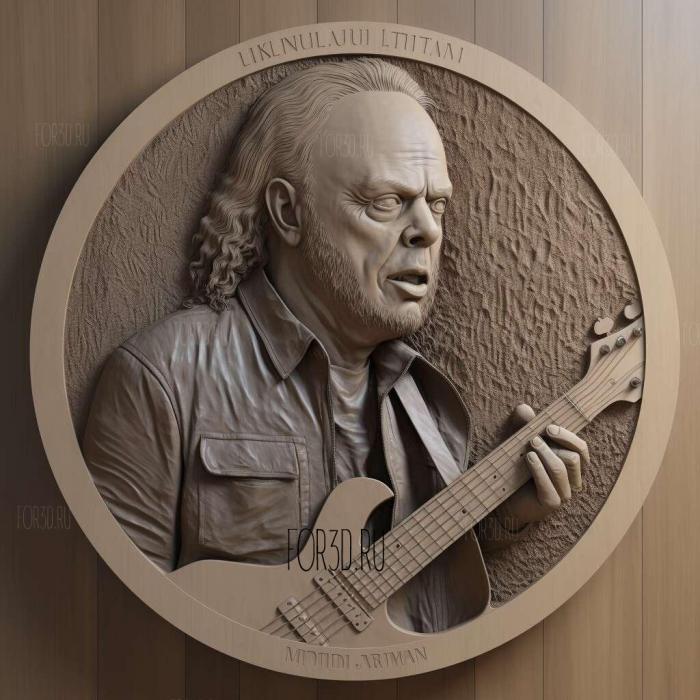 Lars Ulrich metallica 3 stl model for CNC