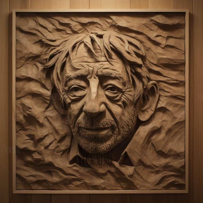 Serge Gainsbourg 2 1 stl model for CNC