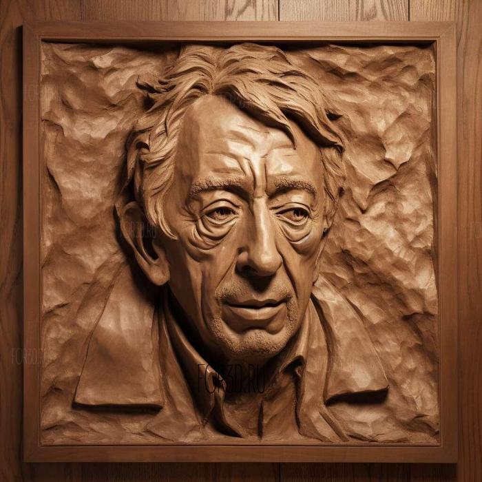 Serge Gainsbourg 2 2 stl model for CNC