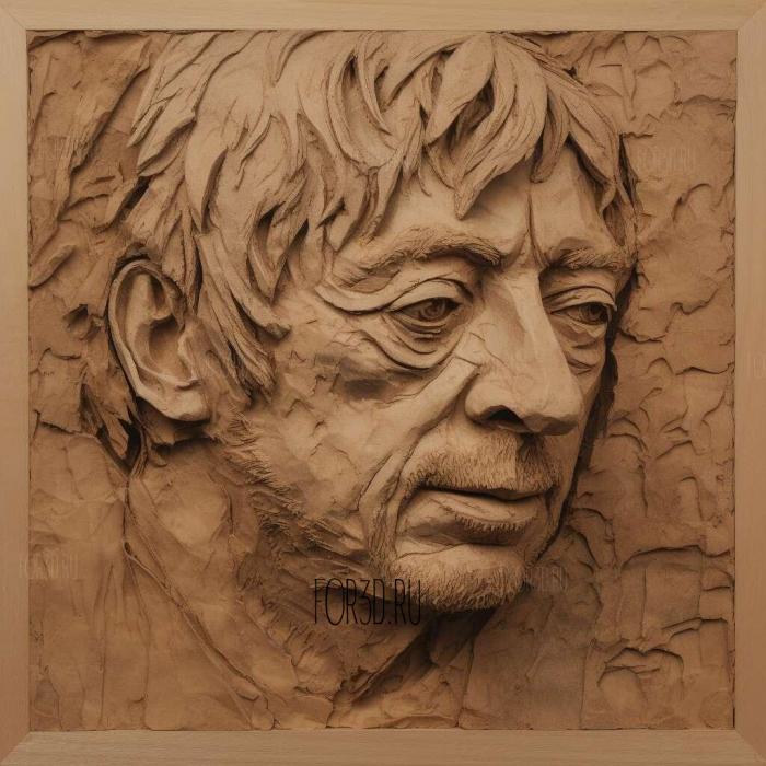 Serge Gainsbourg 2 4 stl model for CNC