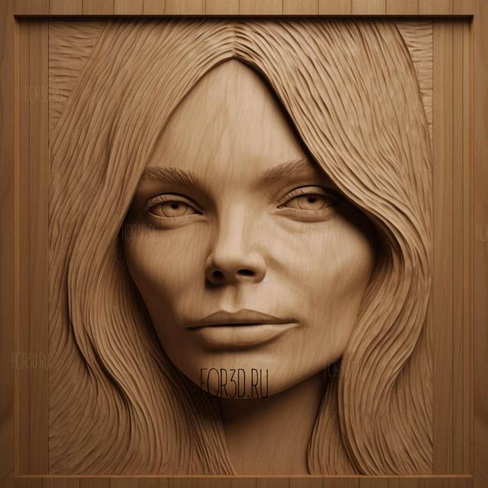 Michelle Pfeiffer 1 stl model for CNC