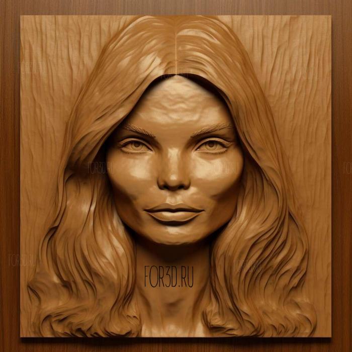 Michelle Pfeiffer 2 stl model for CNC