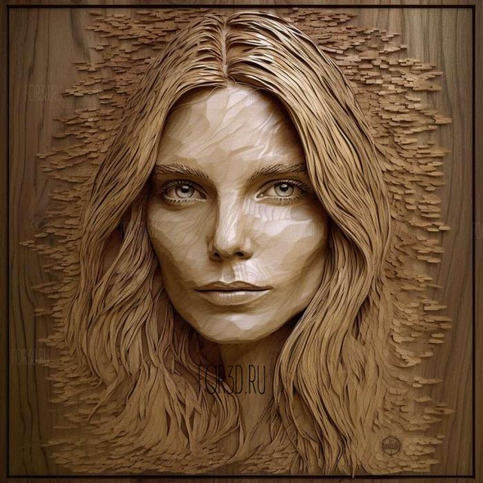 Michelle Pfeiffer 4 stl model for CNC