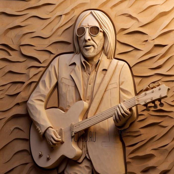 Tom Petty and the Heartbreakers 3 stl model for CNC