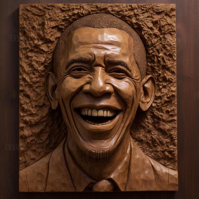 Barack Obama Not Bad meme 4 stl model for CNC