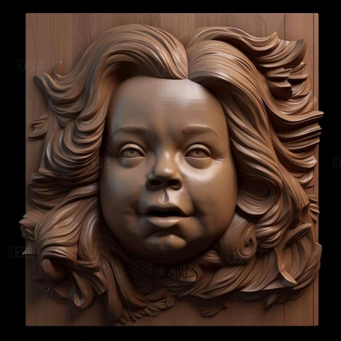 Melissa McCarthy 3 stl model for CNC